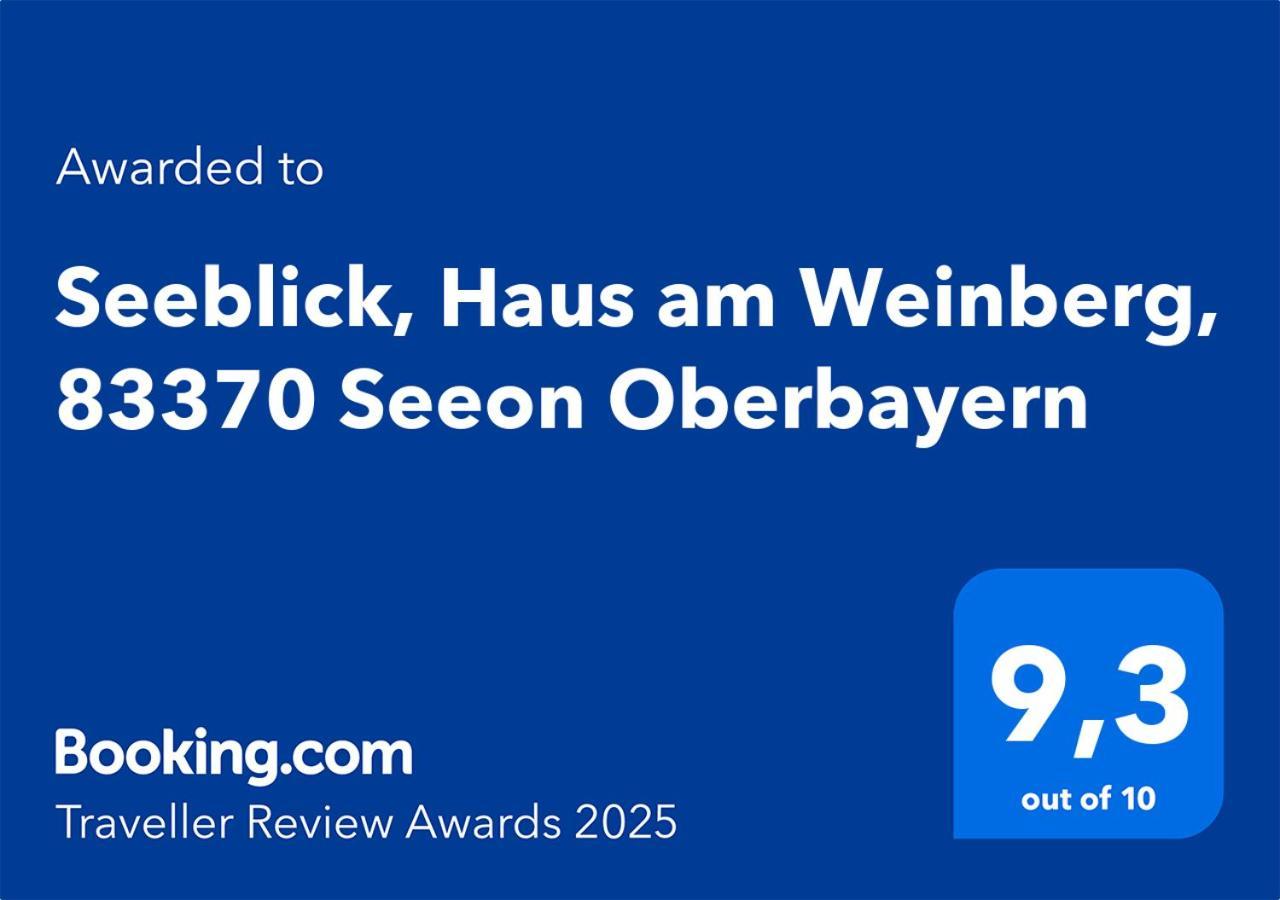 Seeblick Chiemgau, Haus Am Weinberg, 83370 Seeon Oberbayern Dış mekan fotoğraf